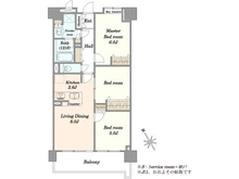 【東京都/港区海岸】クレストフォルム田町ベイフロントスクエア 間取り図