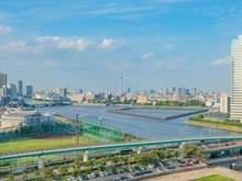 【東京都/中央区晴海】パークタワー晴海 眺望：ズームあり：スカイツリー