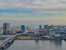 【東京都/中央区晴海】DEUX TOURS CANAL&SPA EAST ドゥトゥール 眺望：バルコニーから：ズーム有