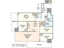 【東京都/中央区晴海】パークタワー晴海 間取り図
