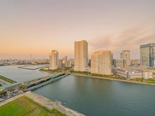 【東京都/中央区晴海】パークタワー晴海 眺望：夕景