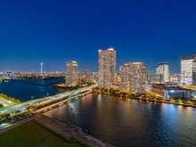 【東京都/中央区晴海】パークタワー晴海 眺望：夜景：ズーム無