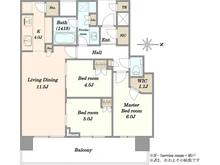 【東京都/中央区晴海】パークタワー晴海 間取り図