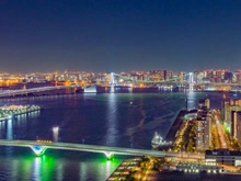 【東京都/中央区晴海】ザ・パークハウス晴海タワーズ クロノレジデンス 眺望：バルコニーからの夜景