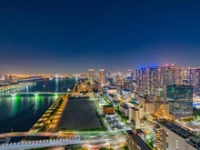 【東京都/中央区晴海】ザ・パークハウス晴海タワーズ クロノレジデンス 眺望：バルコニーからの夜景