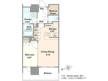 【東京都/港区港南】リビオタワー品川 間取り図