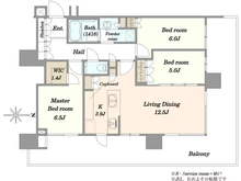 【東京都/中央区晴海】HARUMI FLAG PARK VILLAGE T棟 間取り図