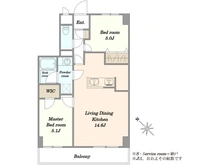 【東京都/中央区月島】マイキャッスル月島 間取り図
