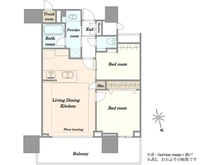【東京都/中央区湊】パークシティ中央湊 ザ タワー 間取り図