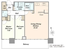 【東京都/中央区勝どき】パークタワー勝どきミッド 間取り図