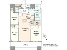 【東京都/中央区勝どき】勝どきザ・タワー 間取り図