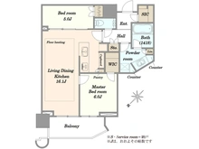 【東京都/中央区勝どき】パークタワー勝どき ミッド 間取り図