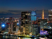 【東京都/中央区勝どき】THE TOKYO TOWERS SEA 東京タワーズ 眺望：バルコニーから（ズーム有）