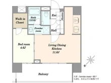 【東京都/千代田区東神田】アデニウム東神田 間取り図