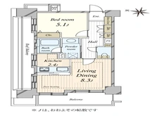 【東京都/港区西麻布】ライオンズマンション西麻布シティ 間取り図