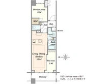 【東京都/新宿区大京町】マジェスティハウス新宿御苑パークナード 間取り図