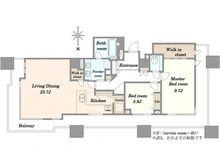 【東京都/千代田区神田神保町】東京パークタワー 間取り図