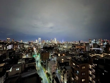 【東京都/渋谷区恵比寿】コートヒルズ広尾南 眺望（北東向き）※夜景・ズーム無し