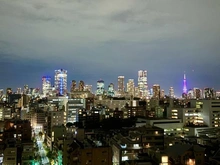 【東京都/渋谷区恵比寿】コートヒルズ広尾南 眺望（北東向き）※夜景・ズーム有り