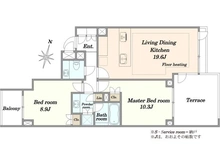 【東京都/渋谷区富ヶ谷】フォレセーヌ渋谷富ヶ谷 間取り図