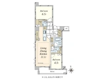 【東京都/港区西麻布】アトラス西麻布 間取り図
