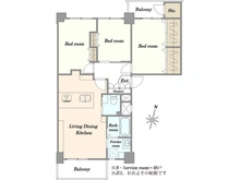 【東京都/中野区東中野】ハイネス東中野 間取り図