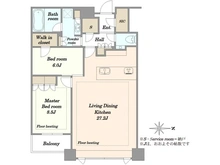 【東京都/千代田区富士見】プラウドタワー千代田富士見 間取り図