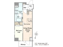 【東京都/新宿区山吹町】クレヴィア山吹神楽坂 間取り図