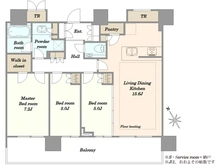 【東京都/品川区小山】パークシティ武蔵小山ザタワー 間取り図