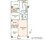 【東京都/新宿区南町】牛込南町クィーンヒルズ 間取り図