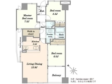 【東京都/新宿区北町】シャリエ神楽坂 間取り図