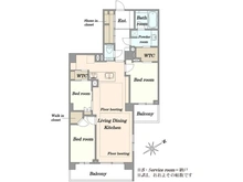 【東京都/新宿区赤城元町】パークコート神楽坂 間取り図