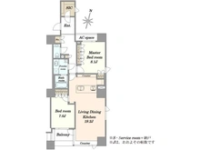 【東京都/千代田区二番町】パークハウス二番町 間取り図