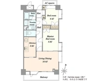 【東京都/世田谷区桜】藤和シティコープ世田谷桜 間取り図