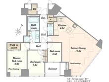 【東京都/千代田区一番町】Brillia一番町 間取り図