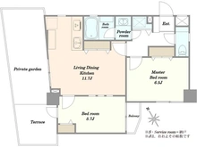 【東京都/新宿区戸山】アートコート早稲田戸山公園 間取り図