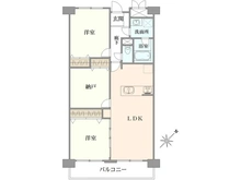 【東京都/港区芝浦】三田ナショナルコート 間取り図