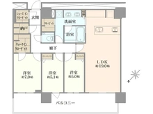 【東京都/港区港南】パークタワー品川ベイワード 間取り図