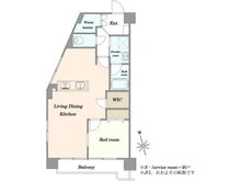 【東京都/新宿区山吹町】グリーンキャピタル神楽坂 間取り図