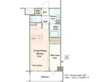 【東京都/新宿区弁天町】グレンドール新宿牛込柳町 間取り図