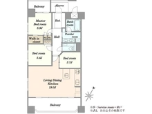 【東京都/千代田区六番町】ガレリアコルテ六番町 間取り図