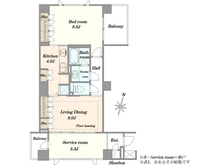 【東京都/新宿区新小川町】アトラス江戸川アパートメント 間取り図