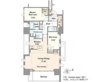 【東京都/文京区関口】プラウド文京関口 間取り図