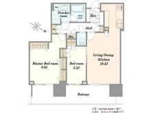 【東京都/世田谷区玉川】二子玉川ライズ　タワー＆レジデンスタワーイースト 間取り図