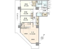 【大阪府/大阪市住之江区南港北】ローレルスクエア大阪ベイタワー 間取り図