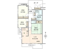 【大阪府/豊中市清風荘】アルコート豊中清風荘 間取り図