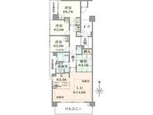 【大阪府/池田市天神】プラウド池田天神 間取り図