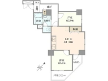 【兵庫県/神戸市中央区古湊通】ライオンズマンション神戸 間取り図