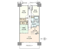 【大阪府/豊中市東泉丘】ウエリス豊中桃山台 間取り図