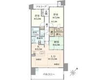 【兵庫県/西宮市神園町】夙川苦楽園口レジデンス 間取り図